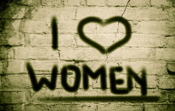 Я люблю женщин. — стоковое фото