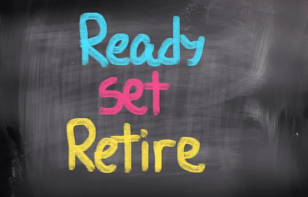 Ready Set Retire Concept — Stock Photo, Image