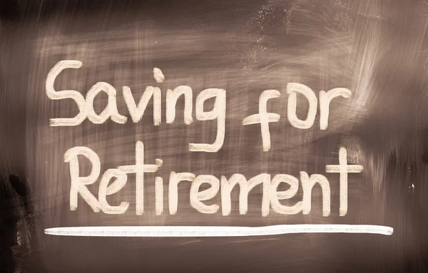 Збереження концепції виходу на пенсію — стокове фото