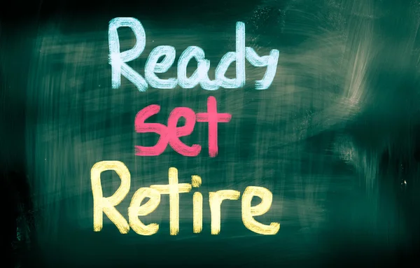 Ready Set Retire Concept — Stock Photo, Image