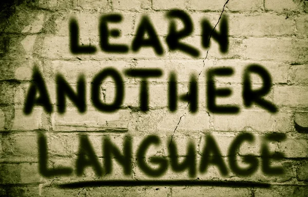 Başka Bir Dil Konsepti Öğrenin — Stok fotoğraf