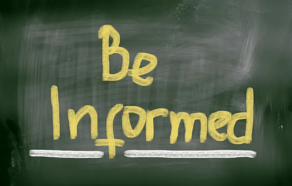 Be Informed Concept — Stock Photo, Image