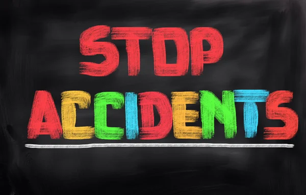 Conceptul Stop Accidents — Fotografie, imagine de stoc