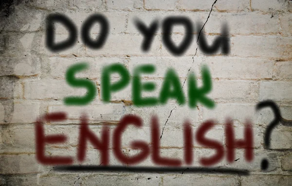 Parlez-vous anglais Concept — Photo