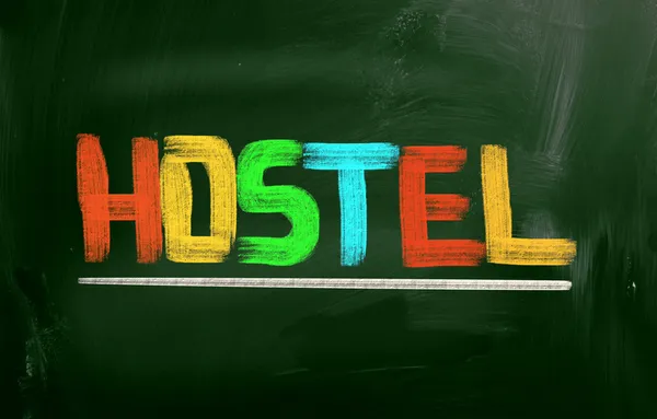 Hostel kavramı — Stok fotoğraf