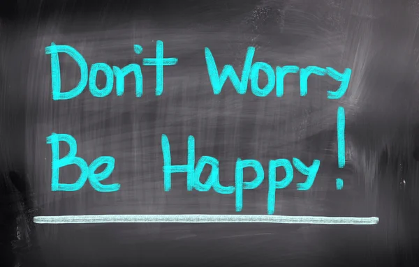 Não se preocupe Seja feliz Conceito — Fotografia de Stock