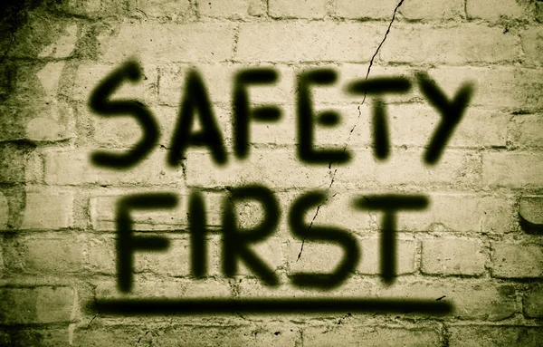 Safety First Concept — Stock Photo, Image