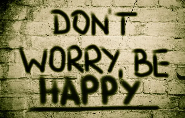 Don't Worry Be Happy Concept — Stock Photo, Image