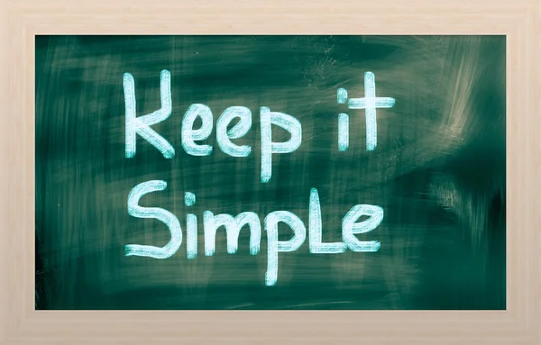 Keep It Simple Concept — Stock Photo, Image