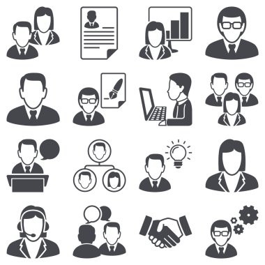 Icons set: iş