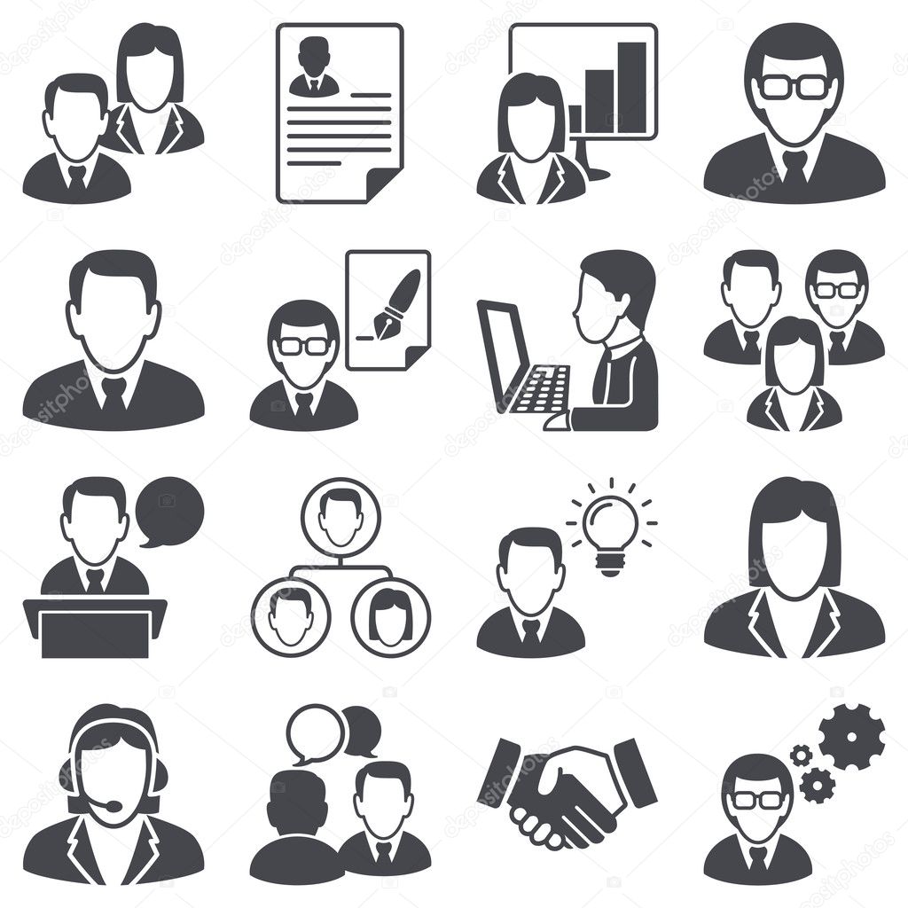 Icons set: business