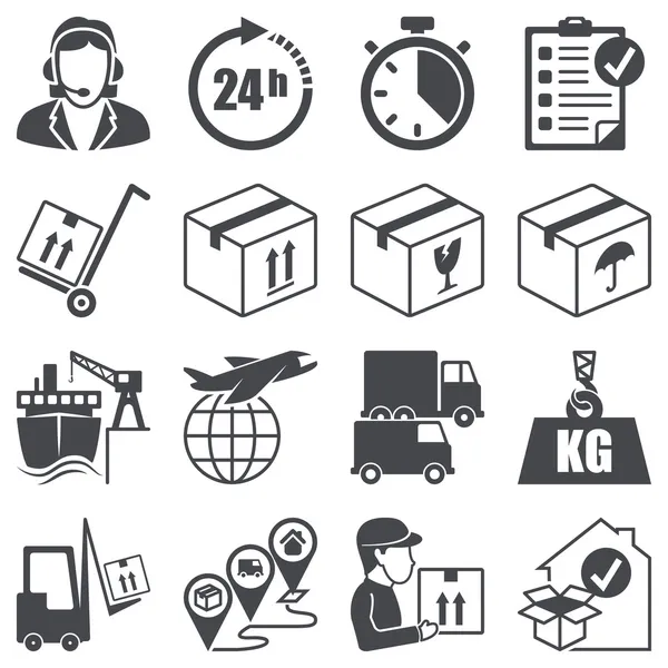 Icons set: Logistics — Stock Vector