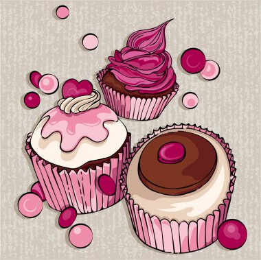 cupcakes arka plan.