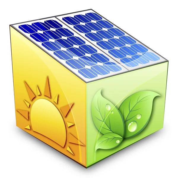 Conceito de energia solar —  Vetores de Stock