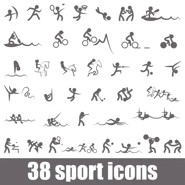 Iconos deportivos — Archivo Imágenes Vectoriales