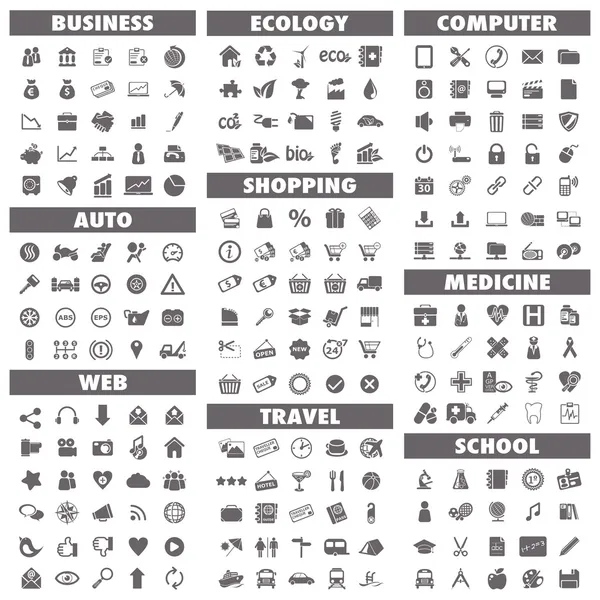 Basic icons set Stock Vector