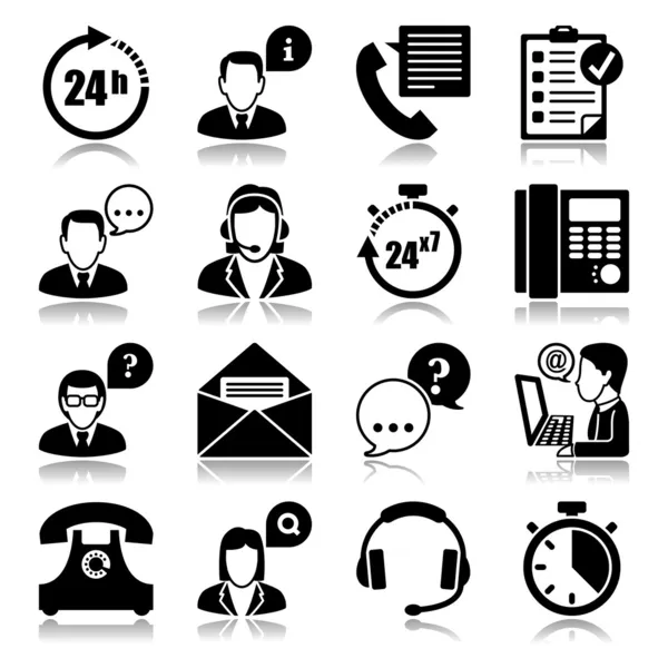 Icons set yansıması ile: destek