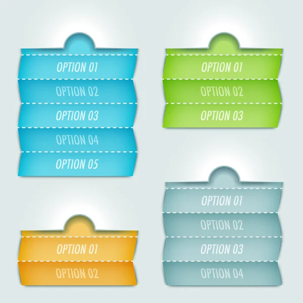 Banner de opciones — Vector de stock