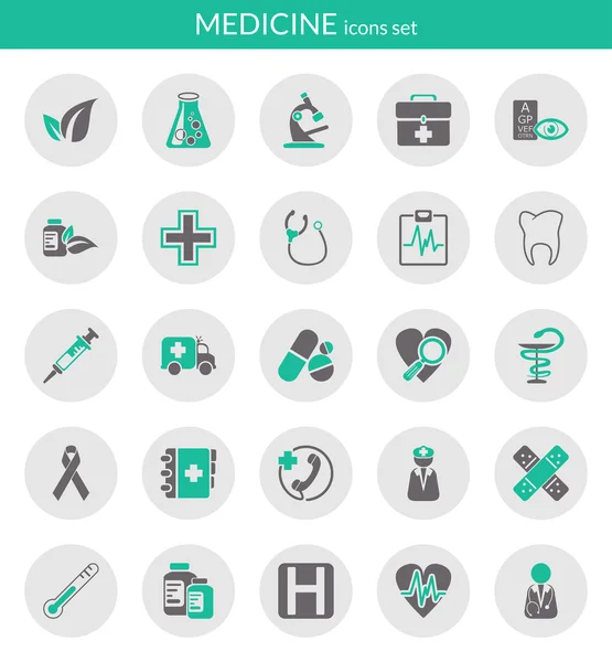 Iconos sobre medicina — Vector de stock