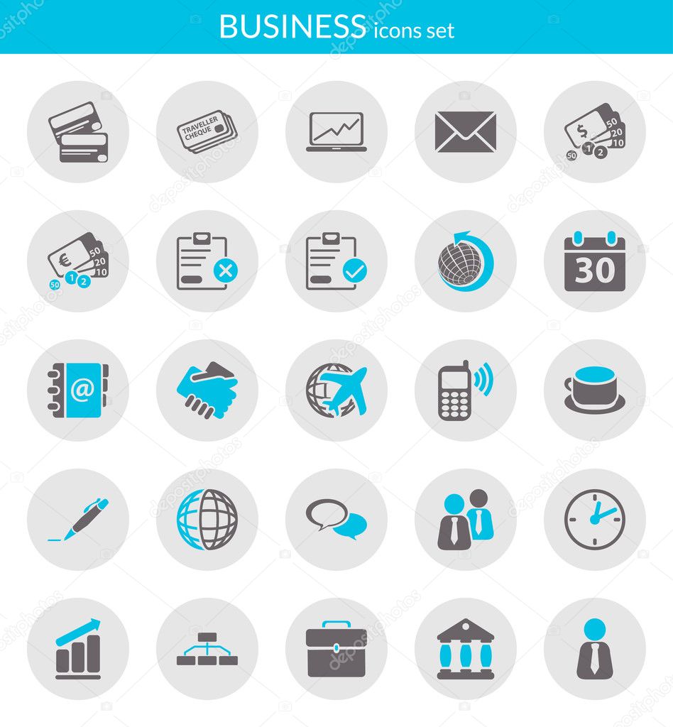 Icons about business