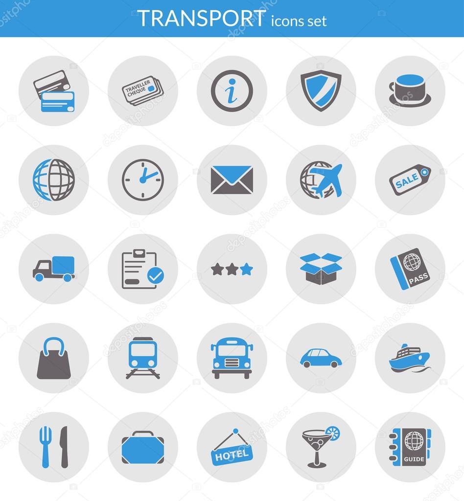 Icons about transport