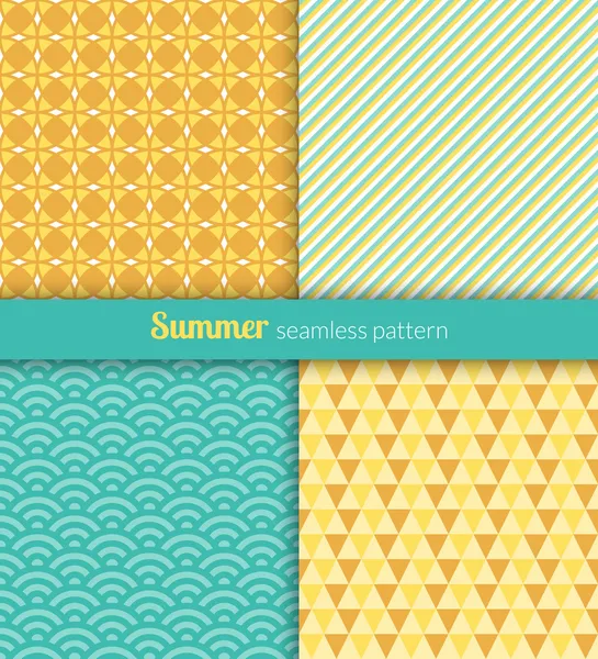 Summer patterns — Stock Vector