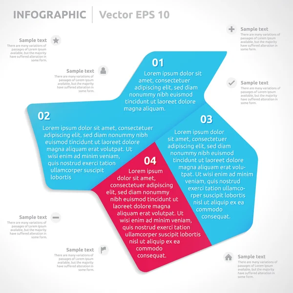 Modèle de conception infographique — Image vectorielle