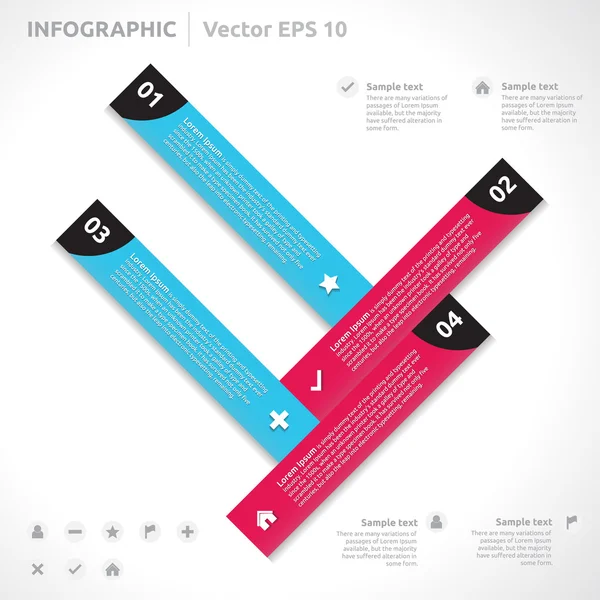 Infographic design template — Stock Vector