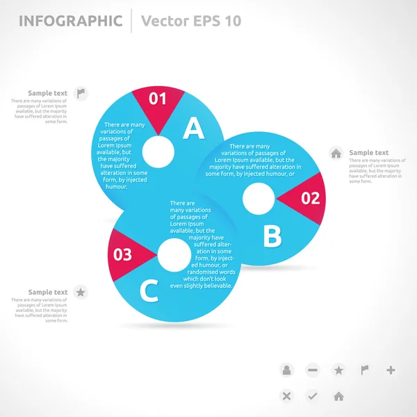 Vorlage: Infografik — Stockvektor