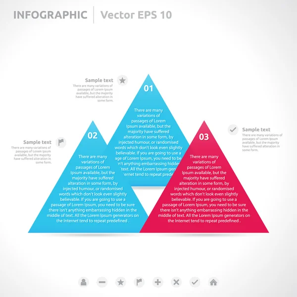 Infografía Plantilla de diseño — Vector de stock