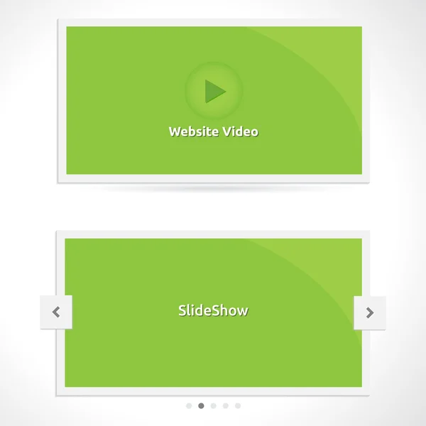 SlideShow y vídeo — Vector de stock