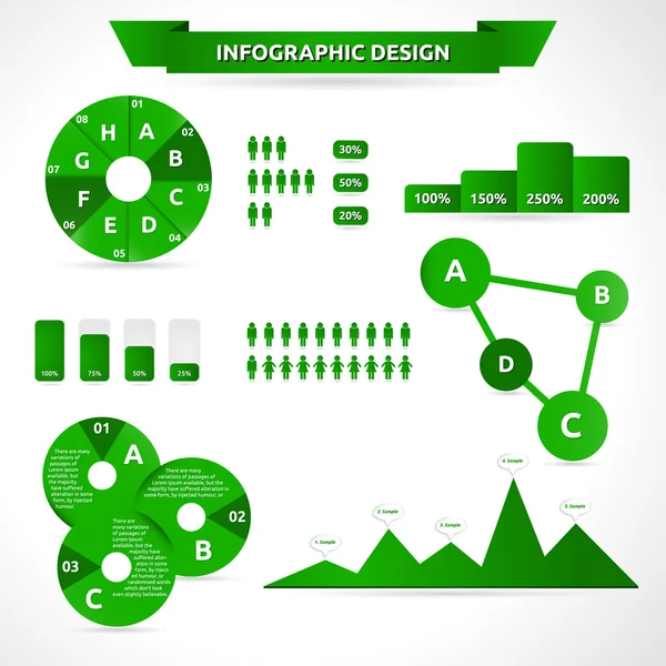 Desenho infográfico — Vetor de Stock