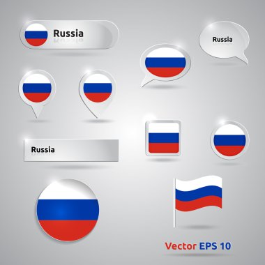 Rusya Icon set bayrakları
