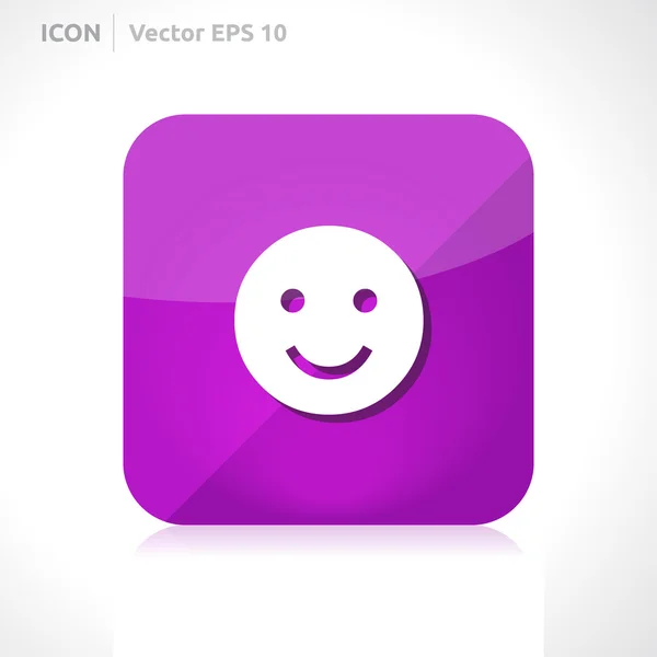 Icono de sonrisa — Vector de stock