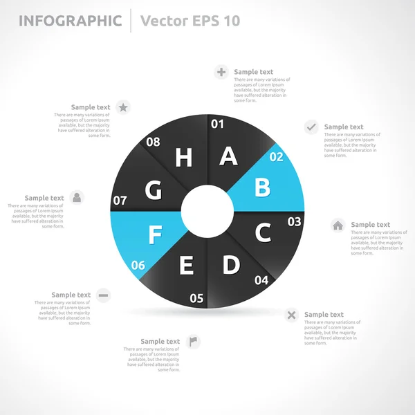 Plantilla infográfica — Vector de stock