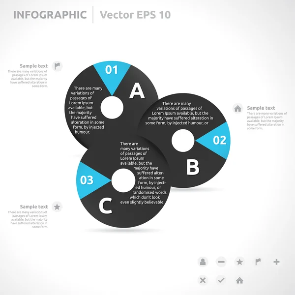Infographic sjabloon — Stockvector