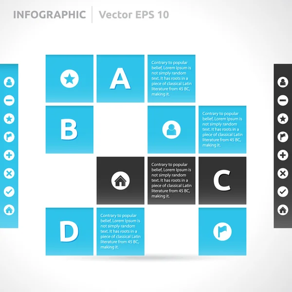 Infographic šablona — Stockový vektor