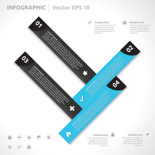 Infographic sjabloon — Stockvector