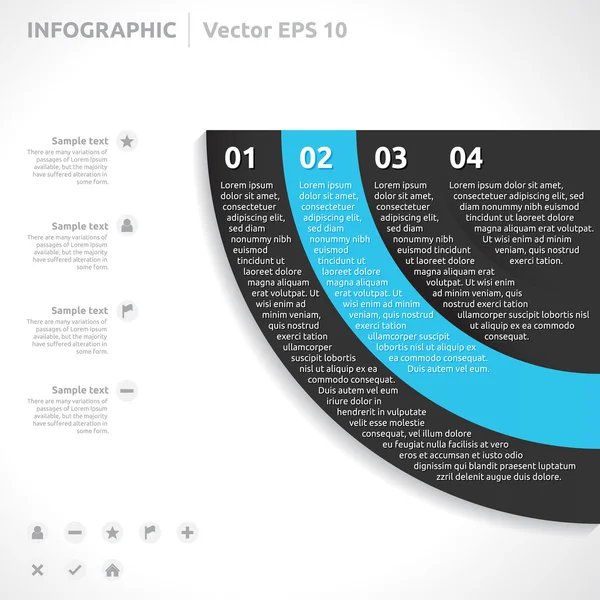 Infografik-Vorlage — Stockvektor