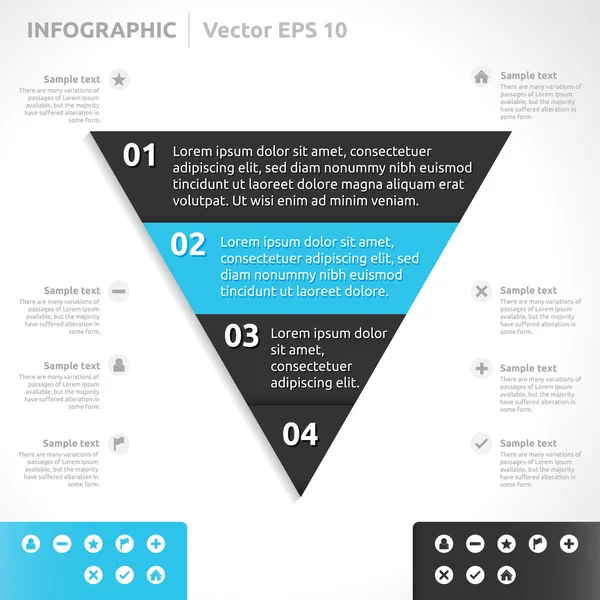 Modèle d'infographie — Image vectorielle