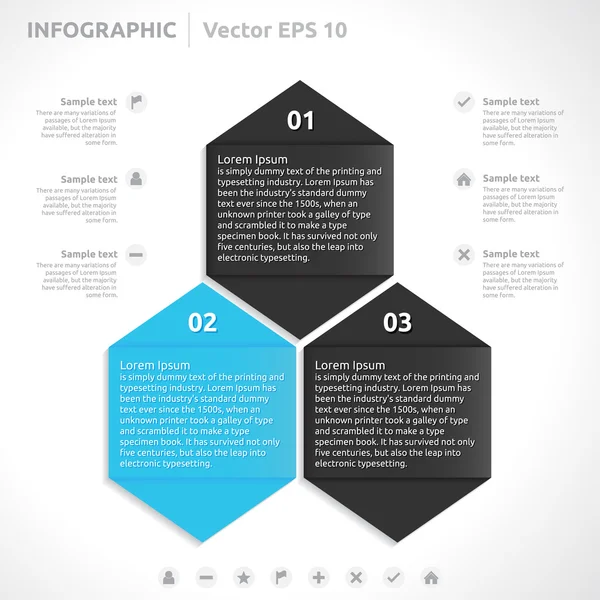 Infographic sjabloon — Stockvector