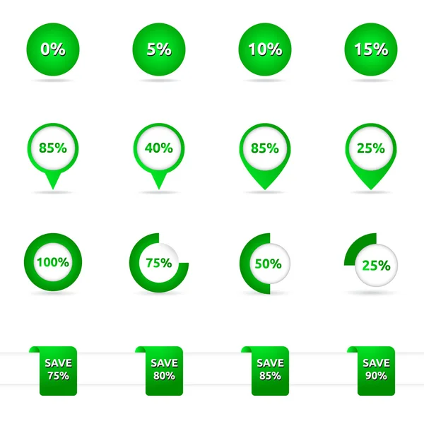 Venda de ícones e botões —  Vetores de Stock