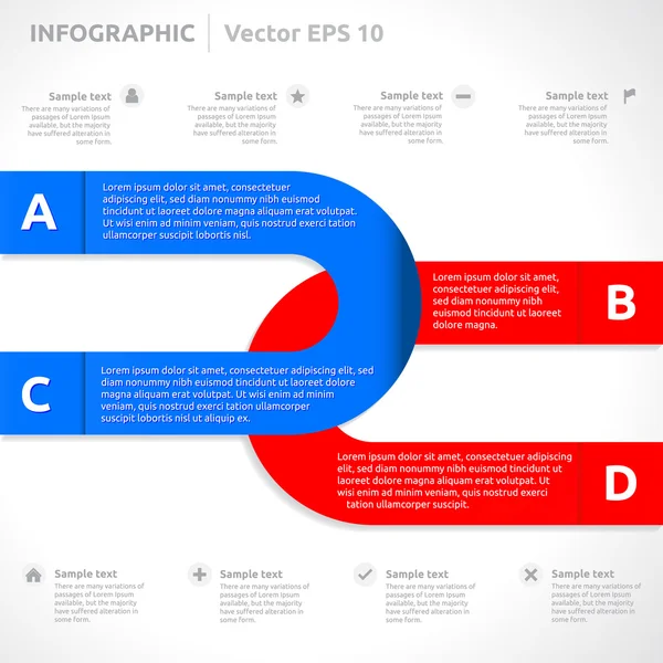 Infografik-Vorlage — Stockvektor