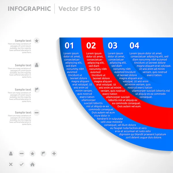 Modèle d'infographie — Image vectorielle