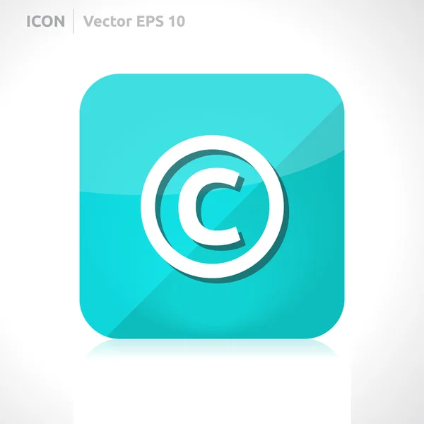 Icona del copyright — Vettoriale Stock