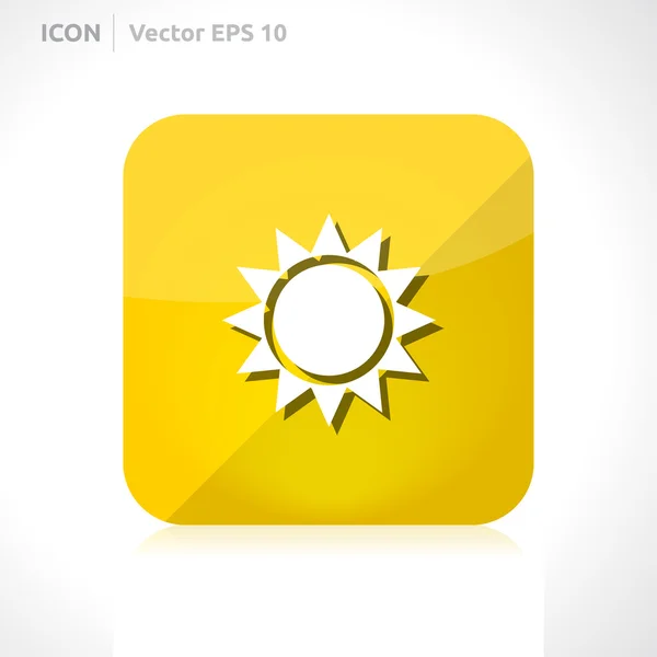 Icono del sol — Archivo Imágenes Vectoriales