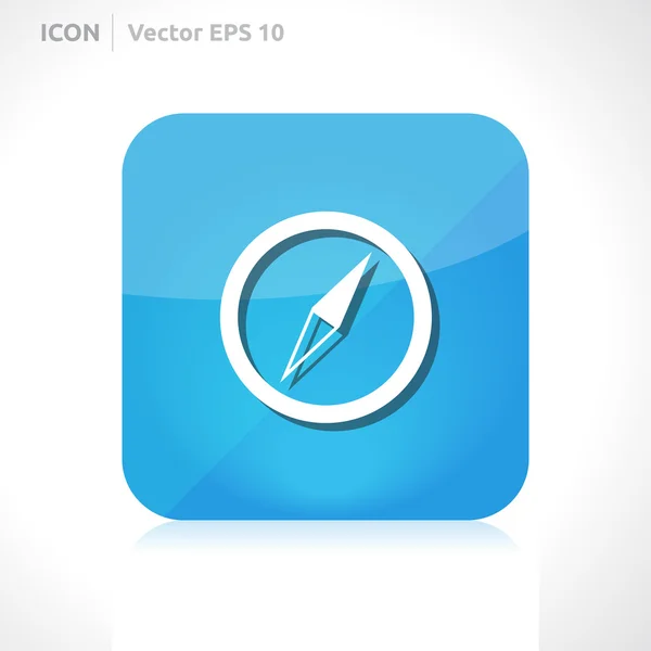 Brújula icono — Archivo Imágenes Vectoriales