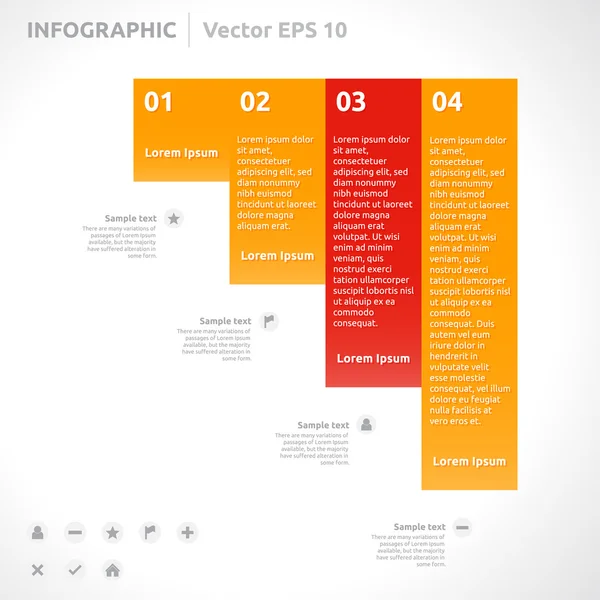 Modèle d'infographie — Image vectorielle