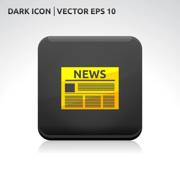 News icon gold — Stock Vector