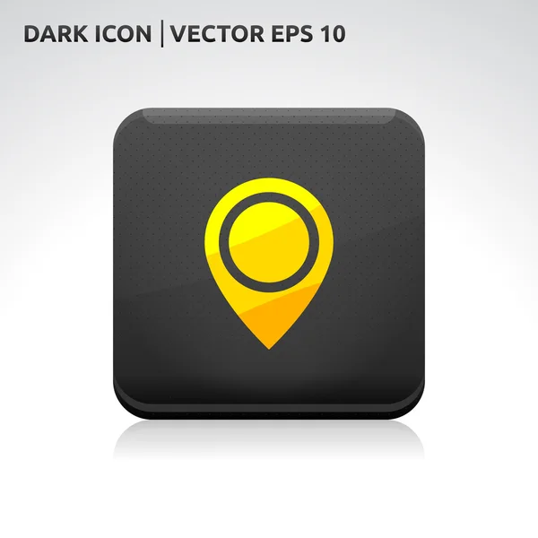 Navigering - pekaren ikon guld — Stock vektor